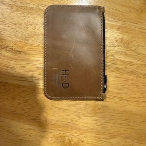 Hide and Drink Brown Leather Zippered Wallet - Men Accessories